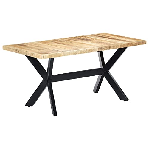 GCHDHAPB Home-Tische, Küchen- und Esszimmertische, Esstisch, 160 x 80 x 75 cm, massives raues Mangoholz GCHDHAPB Home-Tische, Küchen- und Esszimmertische, Esstisch, 160 x 80 x 75 cm, massives raues Mangoholz von GCHDHAPB