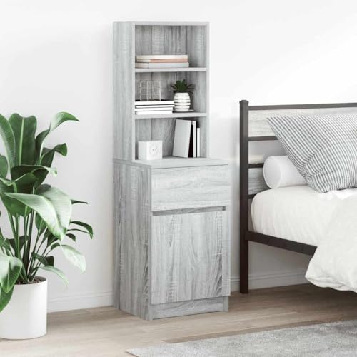 GCHDHAPB Home-Tische, Nachttische, Nachttisch, Grau Sonoma 39 x 35 x 125 cm, Holzwerkstoff von GCHDHAPB