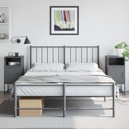 GCHDHAPB Home-Tische, Nachttische, Nachttische, 2 Stück, anthrazit, 36 x 39 x 78 cm, Stahl von GCHDHAPB