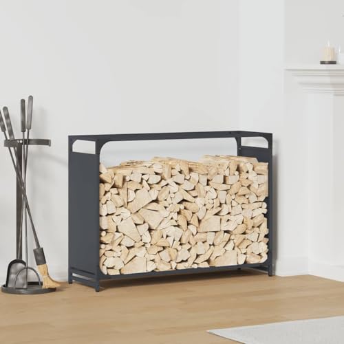 GCHDHAPB Kaminholzregal anthrazit 90x28x65cm kaltgewalzter Stahl von GCHDHAPB