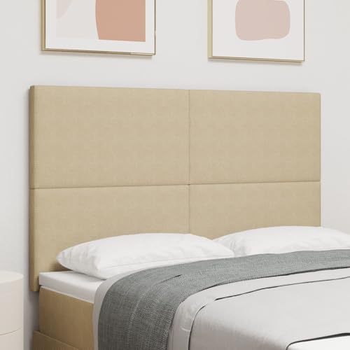 GCHDHAPB Kopfteil Uni Design Hellgrün Grau 140cm Cordstoff von GCHDHAPB