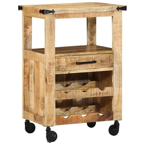 GCHDHAPB Küchenwagen 55x40x80 cm massiv grob Mango von GCHDHAPB