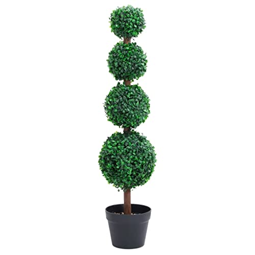 GCHDHAPB Künstliche Buchsbaumpflanze mit Topf Kugelform Grün 90 cm Haus & Garten Dekor Künstliche Flora von GCHDHAPB