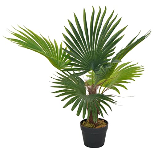 GCHDHAPB Kunstpflanze Palme mit Topf Grün 70 cm Haus & Garten Dekor Kunstflora von GCHDHAPB
