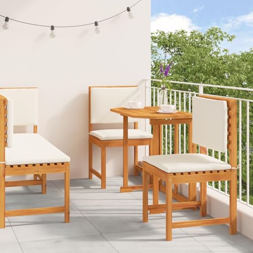 GCHDHAPB Möbel, Sets, 5-teiliges Garten-Esszimmer-Set, Massivholz, Akazie von GCHDHAPB