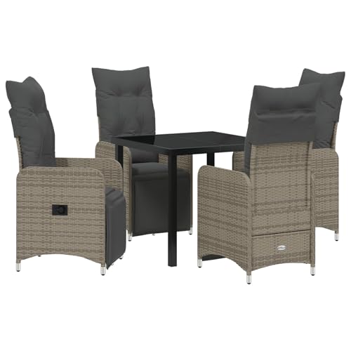 GCHDHAPB Möbel, Sets, 5-teiliges Garten-Esszimmer-Set mit Kissen, Beige, Polyrattan GCHDHAPB Möbel, Sets, 5-teiliges Garten-Esszimmer-Set mit Kissen, Beige, Polyrattan von GCHDHAPB