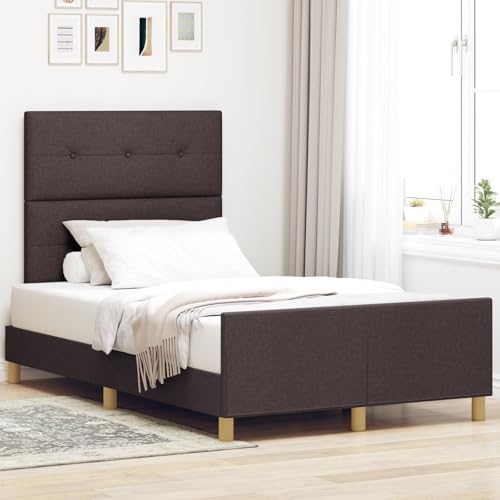 GCHDHAPB Möbel, Sitzgelegenheit: Sofas, Stühle, Bänke, Hocker, Ottomane & Teile, Bettgestell, dunkelbraun, 120 x 200 cm, Stoff von GCHDHAPB