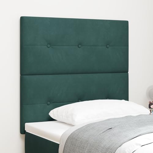 GCHDHAPB Möbel,Sets,LED-Kopfteil dunkelgrün 100 cm Samt von GCHDHAPB