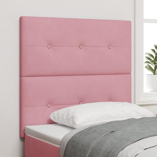 GCHDHAPB Möbel,Sets,LED-Kopfteil rosa 100 cm Samt von GCHDHAPB