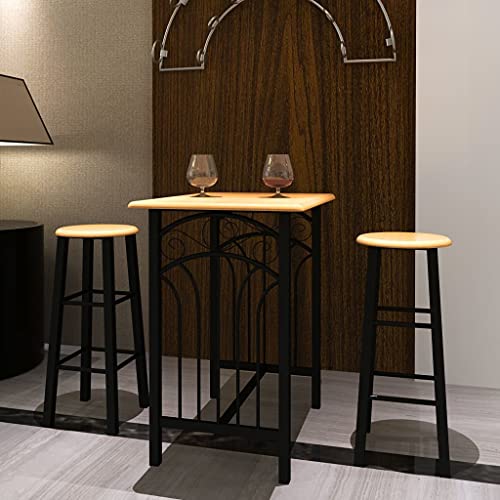 GCHDHAPB Möbel-Sets, Küchen- und Esszimmermöbel-Set, Frühstückstisch, Esstisch, MDF mit Schwarz von GCHDHAPB