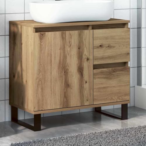 GCHDHAPB Möbelsets, Badezimmermöbel-Sets, Waschbeckenschrank, Artisan Eiche, 65 x 33 x 60 cm, Holzwerkstoff von GCHDHAPB