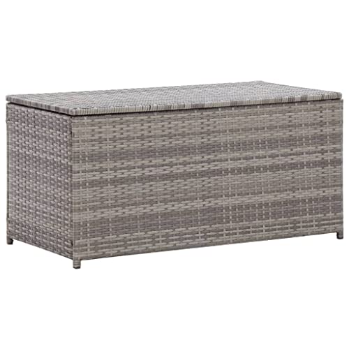 GCHDHAPB Outdoor Aufbewahrungsboxen - Garten Aufbewahrungsbox Poly Rattan 100x50x50cm Grau GCHDHAPB Outdoor Aufbewahrungsboxen - Garten Aufbewahrungsbox Poly Rattan 100x50x50cm Grau von GCHDHAPB