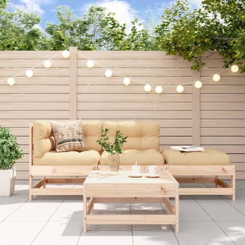 GCHDHAPB Outdoor Möbel Sets - 4-teiliges Garten-Lounge-Set Massivholz Kiefer GCHDHAPB Outdoor Möbel Sets - 4-teiliges Garten-Lounge-Set Massivholz Kiefer von GCHDHAPB