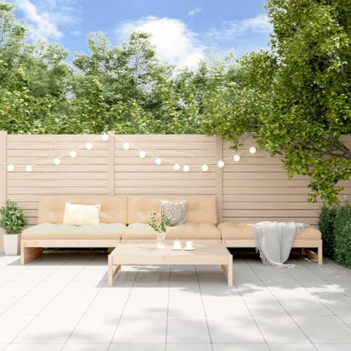 GCHDHAPB Outdoor Möbel Sets - 4-teiliges Garten-Lounge-Set Massivholz Kiefer von GCHDHAPB