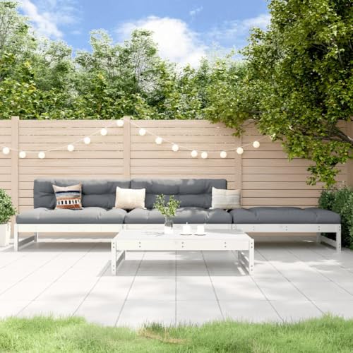 GCHDHAPB Outdoor Möbel Sets - 4-teiliges Garten-Lounge-Set Weiß Massivholz Kiefer GCHDHAPB Outdoor Möbel Sets - 4-teiliges Garten-Lounge-Set Weiß Massivholz Kiefer von GCHDHAPB