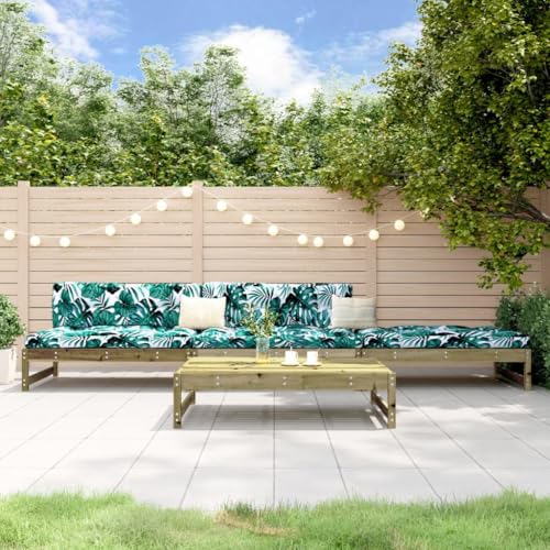 GCHDHAPB Outdoor Möbel Sets - 4-teiliges Garten-Lounge-Set imprägniertes Holz Kiefer von GCHDHAPB