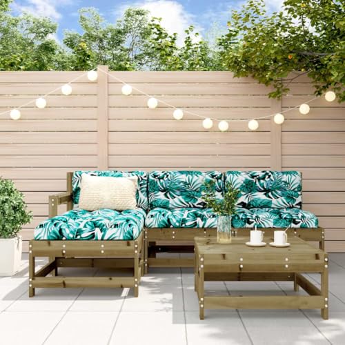 GCHDHAPB Outdoor Möbel Sets - 5-teiliges Garten-Lounge-Set imprägniertes Holz Kiefer von GCHDHAPB