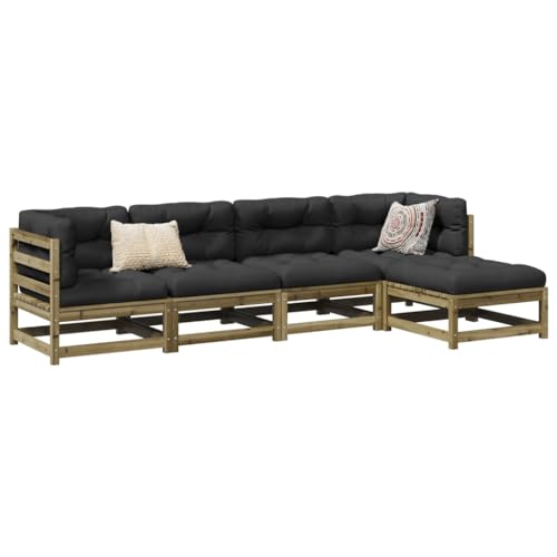 GCHDHAPB Outdoor Möbel Sets - 5-teiliges Gartensofa-Set imprägniertes Holz Kiefer GCHDHAPB Outdoor Möbel Sets - 5-teiliges Gartensofa-Set imprägniertes Holz Kiefer von GCHDHAPB