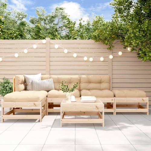GCHDHAPB Outdoor Möbel Sets - 6-teiliges Garten-Lounge-Set Massivholz Kiefer GCHDHAPB Outdoor Möbel Sets - 6-teiliges Garten-Lounge-Set Massivholz Kiefer von GCHDHAPB