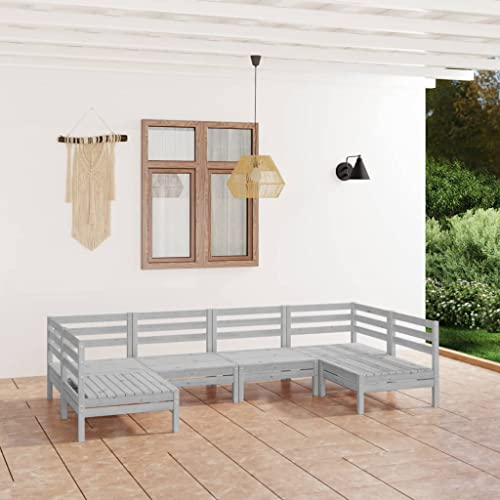 GCHDHAPB Outdoor Möbel Sets - 6-teiliges Garten-Lounge-Set Weiß Massivholz Kiefer GCHDHAPB Outdoor Möbel Sets - 6-teiliges Garten-Lounge-Set Weiß Massivholz Kiefer von GCHDHAPB
