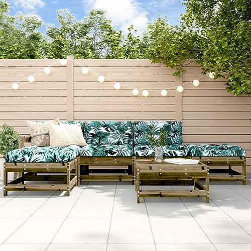GCHDHAPB Outdoor Möbel Sets - 6-teiliges Garten-Lounge-Set imprägniertes Holz Kiefer GCHDHAPB Outdoor Möbel Sets - 6-teiliges Garten-Lounge-Set imprägniertes Holz Kiefer von GCHDHAPB