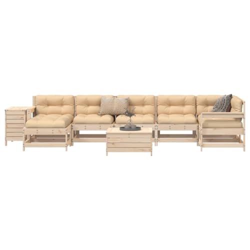 GCHDHAPB Outdoor Möbel Sets - 9-teiliges Gartensofa-Set Massivholz Kiefer GCHDHAPB Outdoor Möbel Sets - 9-teiliges Gartensofa-Set Massivholz Kiefer von GCHDHAPB