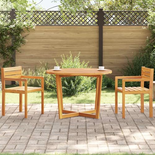 GCHDHAPB Outdoor Outdoor Tisch Gartentisch Esstisch rund Ø110x75cm Massivholz Akazie GCHDHAPB Outdoor Outdoor Tisch Gartentisch Esstisch rund Ø110x75cm Massivholz Akazie von GCHDHAPB
