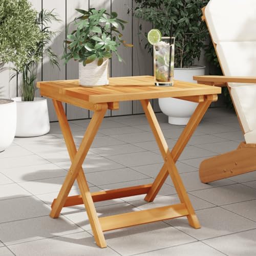 GCHDHAPB Outdoor Outdoor Tische Klapptisch Gartentisch 50x50x50cm Massivholz Akazie von GCHDHAPB