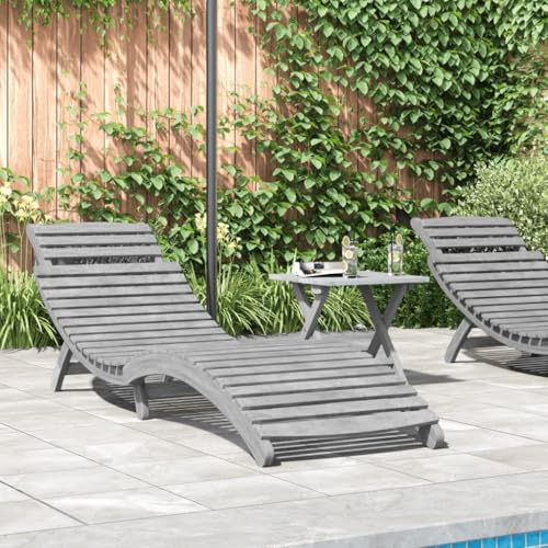 GCHDHAPB Outdoor-Sitz, Sonnenliege, Sonnenliege, Grau, 184 x 55 x 64 cm, Akazienholz GCHDHAPB Outdoor-Sitz, Sonnenliege, Sonnenliege, Grau, 184 x 55 x 64 cm, Akazienholz von GCHDHAPB