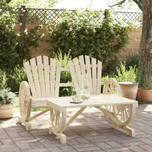 GCHDHAPB Outdoor-Sitzgruppe, Sektionalsofa-Einheiten für den Außenbereich, 2-teiliges Garten-Lounge-Set, Massivholz, Tanne GCHDHAPB Outdoor-Sitzgruppe, Sektionalsofa-Einheiten für den Außenbereich, 2-teiliges Garten-Lounge-Set, Massivholz, Tanne von GCHDHAPB