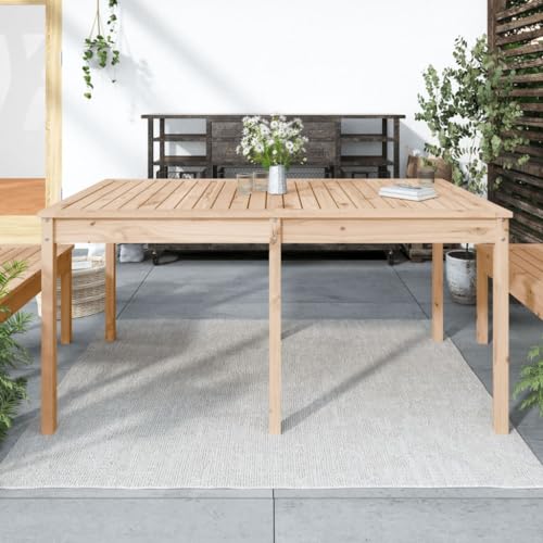 GCHDHAPB Outdoor Tisch Gartentisch 159,5x82,5x76cm Massivholz Kiefer von GCHDHAPB