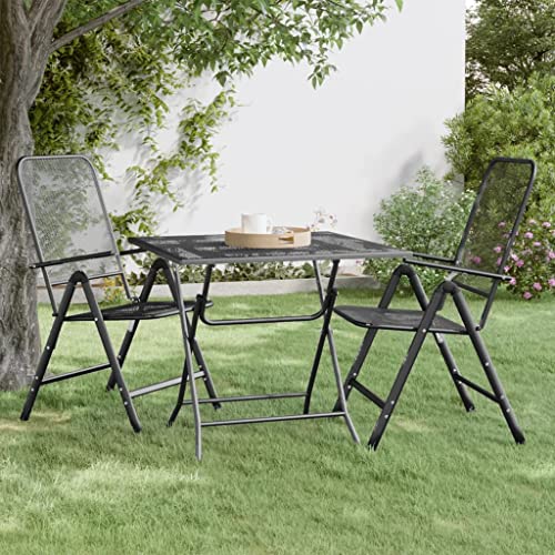 GCHDHAPB Outdoor Tisch Gartentisch 80x80x72cm Streckmetall Gitter Anthrazit GCHDHAPB Outdoor Tisch Gartentisch 80x80x72cm Streckmetall Gitter Anthrazit von GCHDHAPB