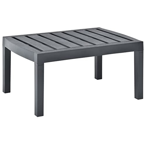 GCHDHAPB Outdoor Tisch Gartentisch Anthrazit 78x55x38cm Kunststoff GCHDHAPB Outdoor Tisch Gartentisch Anthrazit 78x55x38cm Kunststoff von GCHDHAPB