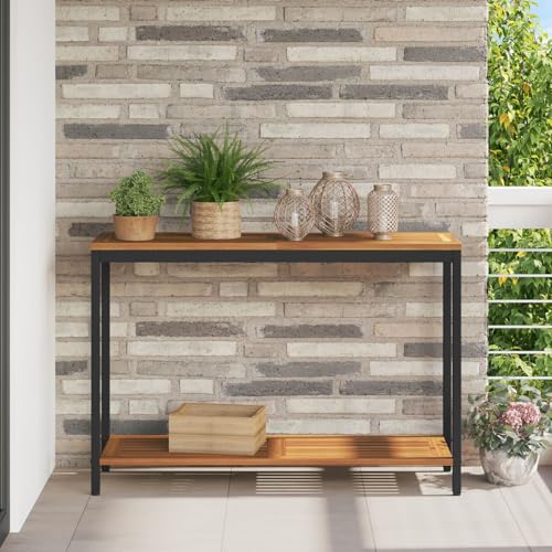 GCHDHAPB Outdoor Tisch Natur & Schwarz 35x110x75cm Massivholz und Stahl GCHDHAPB Outdoor Tisch Natur & Schwarz 35x110x75cm Massivholz und Stahl von GCHDHAPB