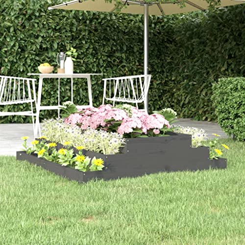 GCHDHAPB Pflanzgefäß grau 110x110x27cm Massivholz Kiefer Haus & Garten Rasen & Garten Gartenarbeit Töpfe & Pflanzgefäße GCHDHAPB Pflanzgefäß grau 110x110x27cm Massivholz Kiefer Haus & Garten Rasen & Garten Gartenarbeit Töpfe & Pflanzgefäße von GCHDHAPB