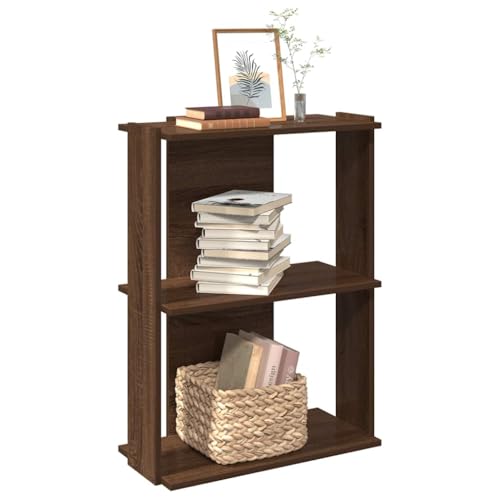 GCHDHAPB Regal, Bücherregale & Standregale, Bücherregal, 3-stöckig, braune Eiche, 60 x 30 x 80 cm, Holzwerkstoff GCHDHAPB Regal, Bücherregale & Standregale, Bücherregal, 3-stöckig, braune Eiche, 60 x 30 x 80 cm, Holzwerkstoff von GCHDHAPB