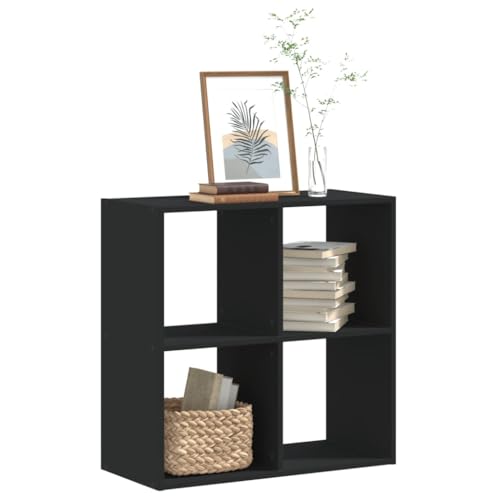 GCHDHAPB Regal, Bücherregale und Standregale, Bücherregal, Schwarz, 68,5 x 32 x 68,5 cm, Holzwerkstoff GCHDHAPB Regal, Bücherregale und Standregale, Bücherregal, Schwarz, 68,5 x 32 x 68,5 cm, Holzwerkstoff von GCHDHAPB