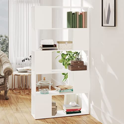 GCHDHAPB Regal, Bücherregale & Standregale, Bücherschrank, Raumteiler, weiß, 80 x 24 x 155 cm, Holzwerkstoff GCHDHAPB Regal, Bücherregale & Standregale, Bücherschrank, Raumteiler, weiß, 80 x 24 x 155 cm, Holzwerkstoff von GCHDHAPB