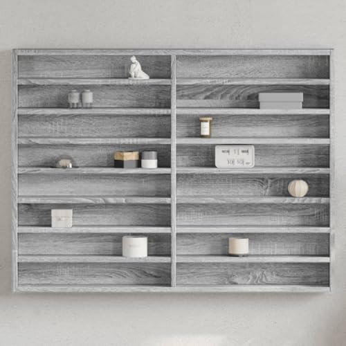 GCHDHAPB Regal, Wandregale & Ledges-Vitrinenschrank, grau, Sonoma, 100 x 8,5 x 75 cm, Holzwerkstoff GCHDHAPB Regal, Wandregale & Ledges-Vitrinenschrank, grau, Sonoma, 100 x 8,5 x 75 cm, Holzwerkstoff von GCHDHAPB