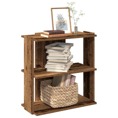 GCHDHAPB Regal für Zuhause, Bücherregale und Standregale, Bücherregal, 3-stöckig, altes Holz, 60 x 30 x 60 cm, Holzwerkstoff GCHDHAPB Regal für Zuhause, Bücherregale und Standregale, Bücherregal, 3-stöckig, altes Holz, 60 x 30 x 60 cm, Holzwerkstoff von GCHDHAPB
