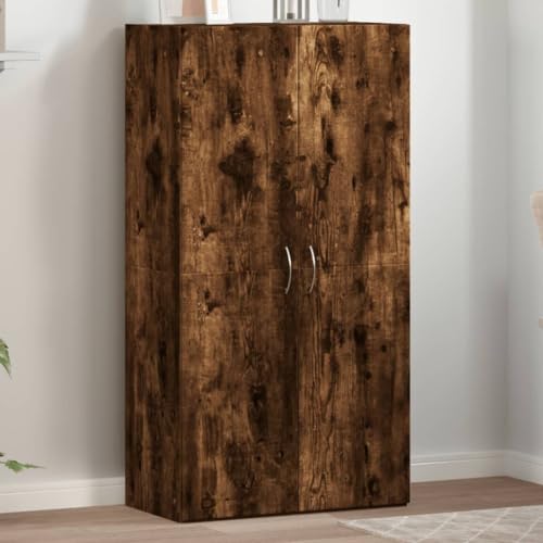 GCHDHAPB Schränke & Aufbewahrung, Aktenschränke, Aktenschrank, Räuchereiche, 60 x 32 x 115 cm, Holzwerkstoff von GCHDHAPB