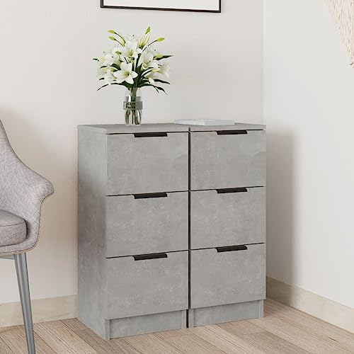 GCHDHAPB Schränke & Aufbewahrung, Buffets & Sideboards, 2 Stück, Betongrau, 30 x 30 x 70 cm, Holzwerkstoff GCHDHAPB Schränke & Aufbewahrung, Buffets & Sideboards, 2 Stück, Betongrau, 30 x 30 x 70 cm, Holzwerkstoff von GCHDHAPB
