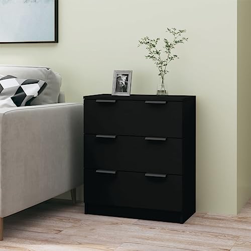 GCHDHAPB Schränke & Aufbewahrung, Buffets & Sideboards, Sideboard, Schwarz, 60 x 30 x 70 cm, Holzwerkstoff von GCHDHAPB