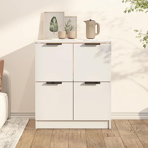 GCHDHAPB Schränke & Aufbewahrung, Buffets & Sideboards, Sideboard, Weiß, 60 x 30 x 70 cm, Holzwerkstoff von GCHDHAPB