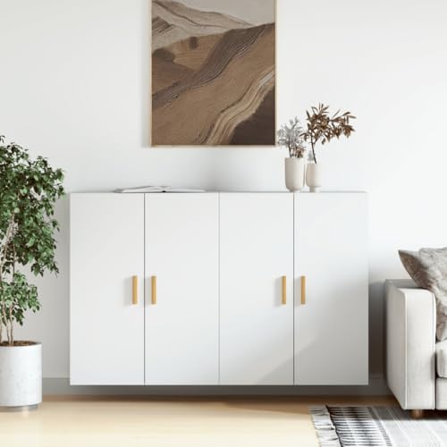 GCHDHAPB Schränke und Aufbewahrung, Buffets und Sideboards, Wandschränke, 2 Stück, weißes Holzwerkstoff GCHDHAPB Schränke und Aufbewahrung, Buffets und Sideboards, Wandschränke, 2 Stück, weißes Holzwerkstoff von GCHDHAPB