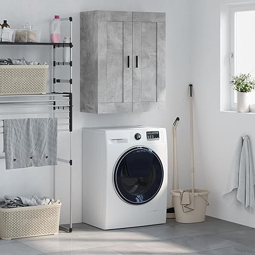 GCHDHAPB Schränke und Aufbewahrung, Buffets und Sideboards, Wandschrank, Betongrau, 69,5 x 34 x 90 cm, Holzwerkstoff von GCHDHAPB