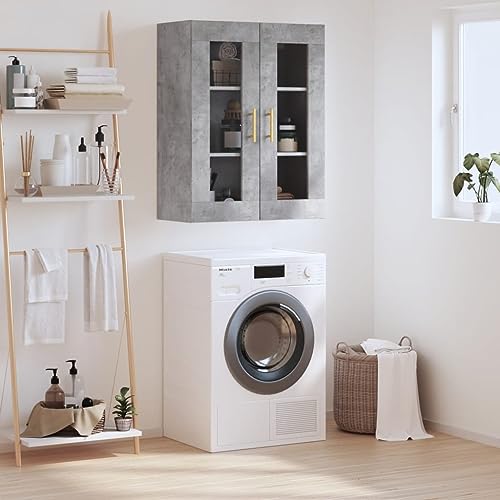 GCHDHAPB Schränke und Aufbewahrung, Buffets und Sideboards, Wandschrank, Betongrau, 69,5 x 34 x 90 cm von GCHDHAPB