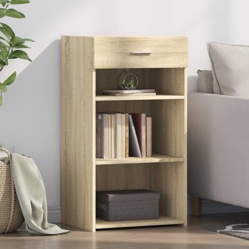 GCHDHAPB Schränke & Aufbewahrung, Buffets & Sideboards-Sideboard Sonoma Eiche, 50 x 42,5 x 93 cm, Holzwerkstoff von GCHDHAPB