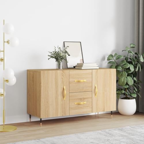 GCHDHAPB Schränke & Aufbewahrung, Buffets & Sideboards-Sideboard Sonoma Eiche 100x36x60cm Holzwerkstoff von GCHDHAPB