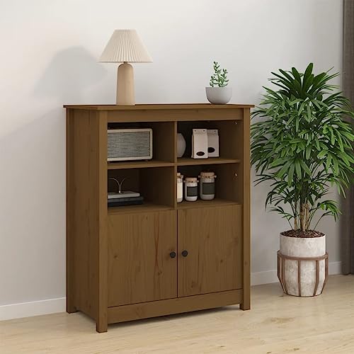 GCHDHAPB Schränke & Aufbewahrung, Buffets & Sideboards-Sideboard braun 83x41,5x100cm Massivholz Kiefer GCHDHAPB Schränke & Aufbewahrung, Buffets & Sideboards-Sideboard braun 83x41,5x100cm Massivholz Kiefer von GCHDHAPB
